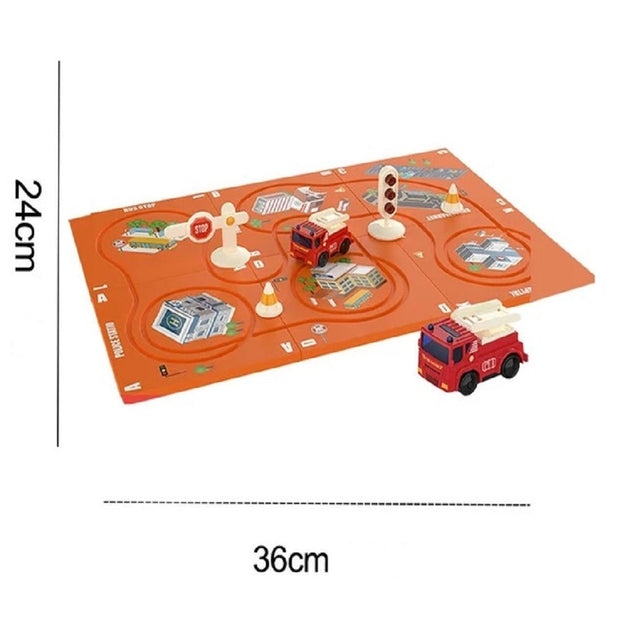 TrackPuzzle: Jeu de Construction de Routes Magnétiques