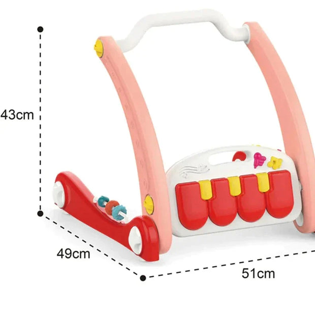 PianoWalker 2 en 1 : Tapis d'Éveil Multifonctionnel et Marcheur