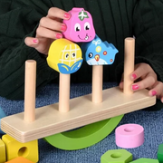 SortingBalance : Jeu d'équilibre en bois pour enfant.