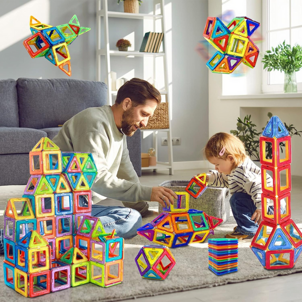 Blocs de construction à emboîtement magnétique 60 PCS