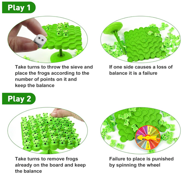 Jeu d'empilage grenouille Montessori