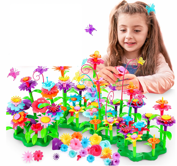 Jouets de Construction de Jardin de Fleurs 140PCS