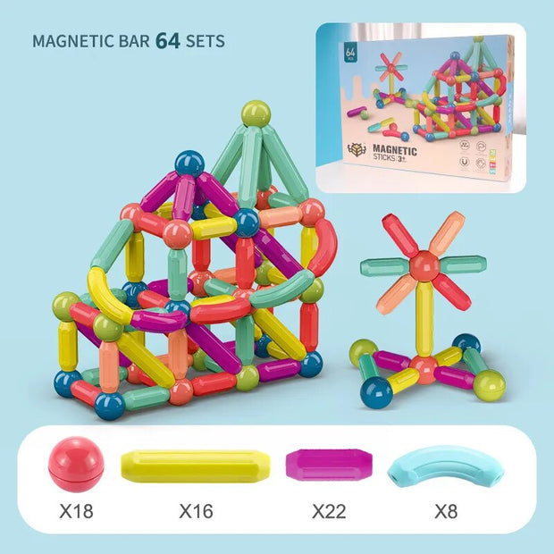 BLOCSMAGIC™ BLOCS MAGNÉTIQUES/TIGES DE CONSTRUCTION MAGNÉTIQUES 48 pcs